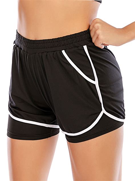 Sayfut Women S Running Workout Shorts Yoga Sport Fitness Short Pant With Pockets Hot Shorts