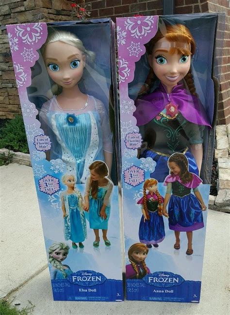 Princess Elsa And Anna Life Size Doll 38 Tall Frozen Lot Of 2 My Size