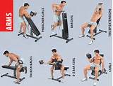 Photos of Exercise Routines Using Dumbbells