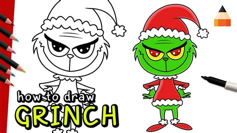 How To Draw The Grinch Easy Step By Step Christmas Stuff Grinch Drawing