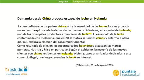 Idea principal de un texto | Doovi