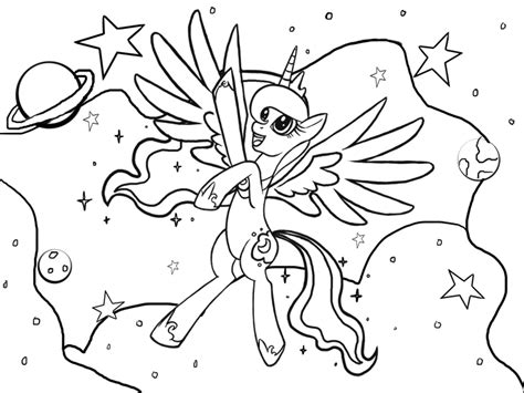 My Little Pony Coloring Pages Princess Luna at GetDrawings  Free download
