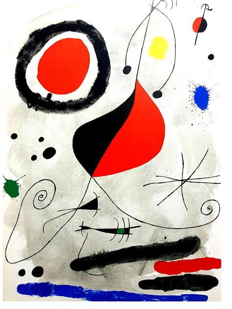 Joan Miró Joan Miro Original Lithograph From Derriere Le Miroir At