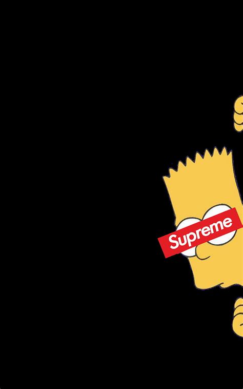 Supreme Simpson Bart Simpsons Hd Phone Wallpaper Peakpx