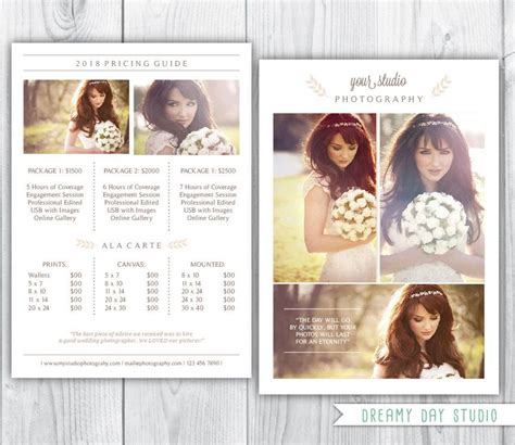 For 10 hours of coverage and a. publisher templates for wedding photographer advertising - Google Search | Photographer pricing ...
