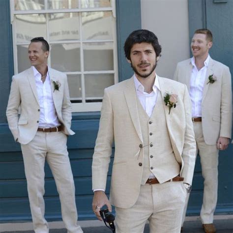Ideas Para Realizar Una Boda En La Playa Ebents Incubando Exitos Beach Wedding Suits Linen