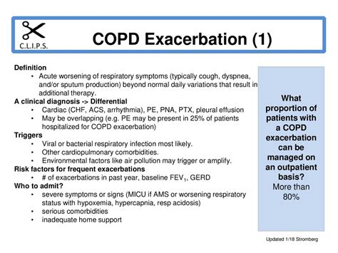 Copd Exacerbation 1 Clips Ppt Download