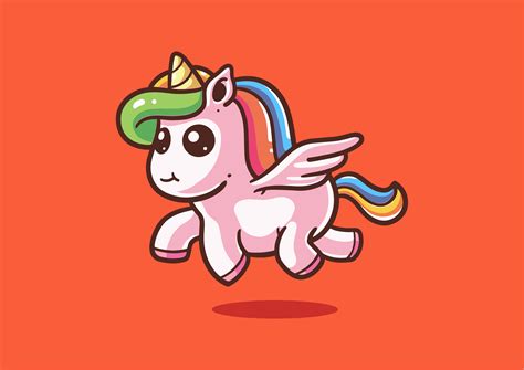 Cute Flying Unicorn Graphic By Raccoontoonid · Creative Fabrica