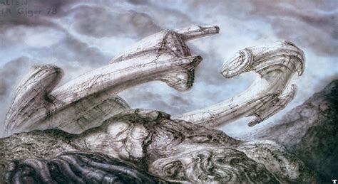 Alien 1979 Concept Art By Artists Hr Giger Ron Cobb And Jean Henri