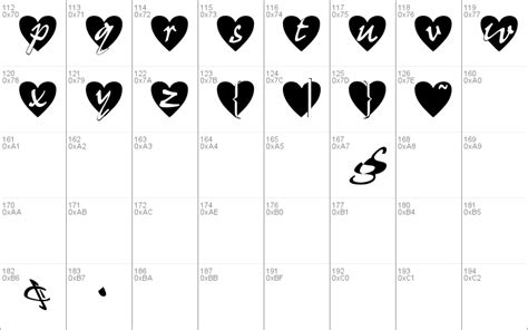 All Hearts Windows Font Free For Personal
