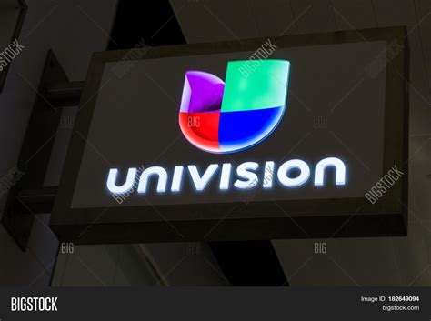 Univision Sign Logo Image And Photo Free Trial Bigstock