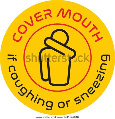 Cover Your Mouth Cough Sneezing Stock Vector Royalty Free 1741569818 Shutterstock