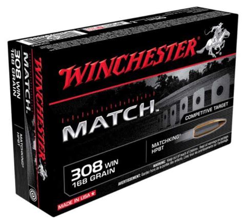 Winchester Match 308 Win 168gr Sierra Bthp Suffolk Sports Lismore