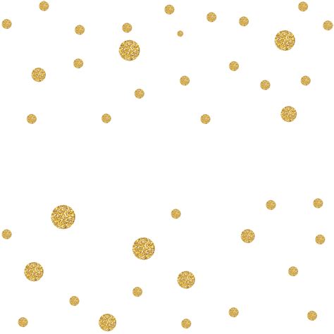 Abstract Gold Glitter Background With Polka Dot Confetti Vector