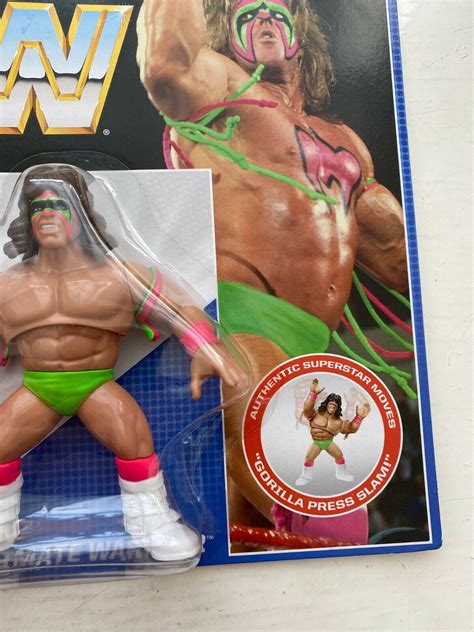 Bnib Wwe Mattel Retro Series The Ultimate Warrior Wrestling Figure
