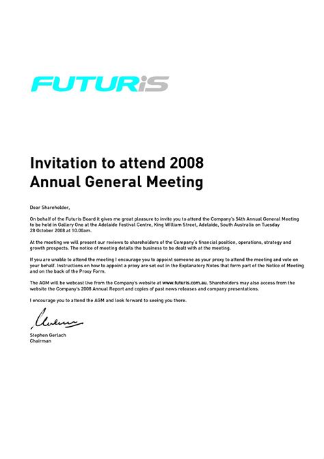 Conference Invitation Letter Template Business Template Ideas