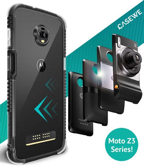 Casewe Motorola Moto Z3 Z3 Play Protective Flexible Bumper Case