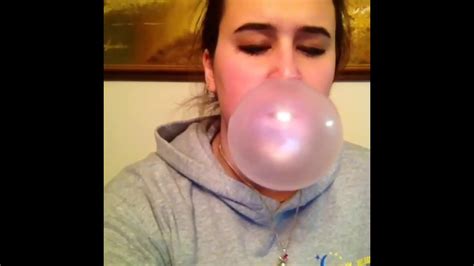 Blowing Bubble Gum Bubbles Trim YouTube
