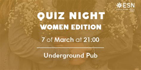 Quiz Night Women Edition Esn Urbino