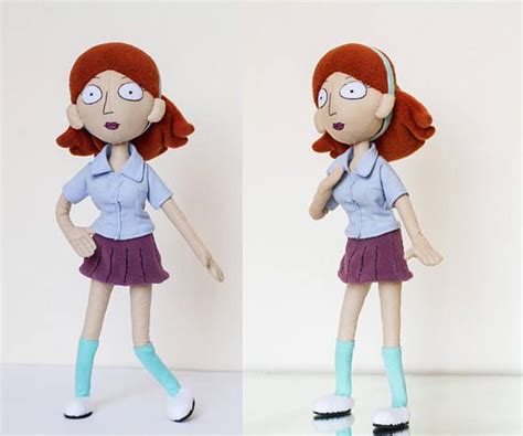 Handmade Fabric Doll Inspired By Jessica From Rick And Morty Dolls