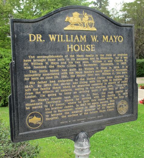 Dr William W Mayo House Marker Le Sueur Minnesota Flickr