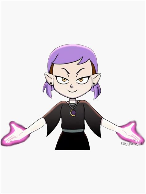 Amity Blight Updated Purple Hair Intro Sticker For Sale By