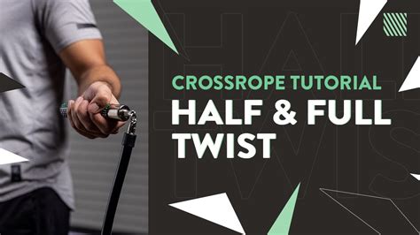 Jump Rope Exercise Tutorial Half And Full Twist Crossrope Youtube