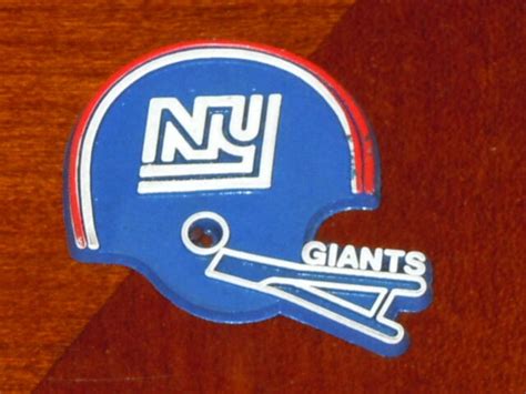 New York Giants Vintage Disco Nfl Rubber Football Fridge Magnet