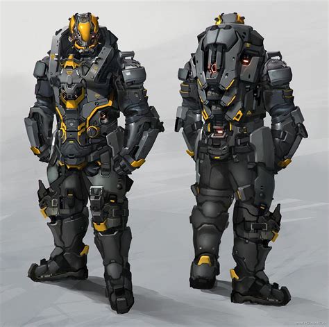 Battle Suit Battle Armor Combat Armor Science Fiction Robot Concept