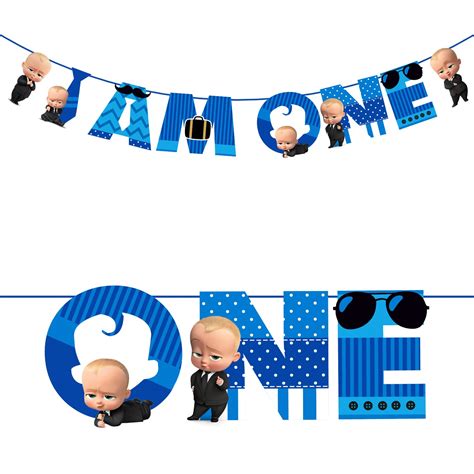 Buy Zyozique Boss Baby I Am One Banner Bunting Hanging For Boys Boss