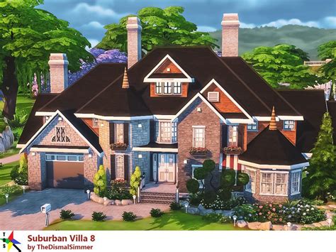 Thedismalsimmers Suburban Villa 8 Basegame Sims 4 Houses Sims