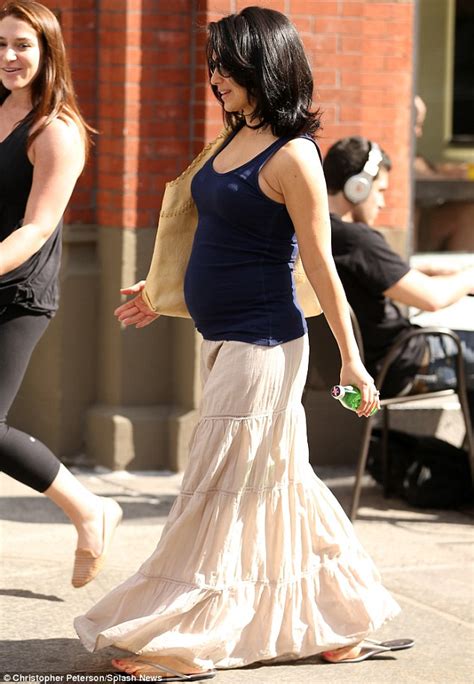 Hilaria Baldwin Is Glowing And Showing As She Heads To Teach Yoga Class In Fitted Tank Top And