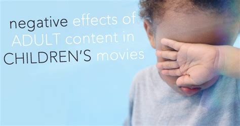 Headlines commonly tell people that they can finally stop and rest easy with a specific solution. Negative Effects of Adult Content Inserted into Children's Movies