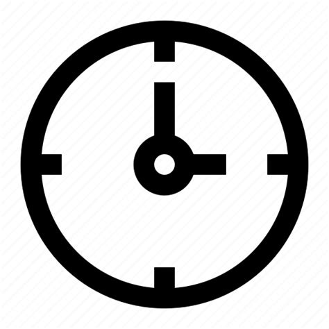 Clock Time Icon Download On Iconfinder On Iconfinder