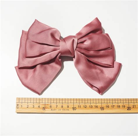 2 pack satin silk bow barrette hair clips large snap barrette etsy