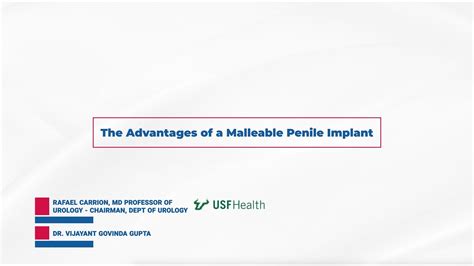 The Advantages Of A Malleable Penile Implant YouTube