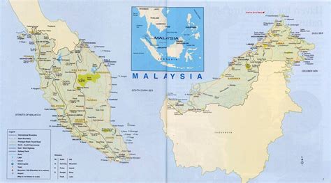 Malaysia Map Large Detailed Road Map Of Malaysia Malaysia Large