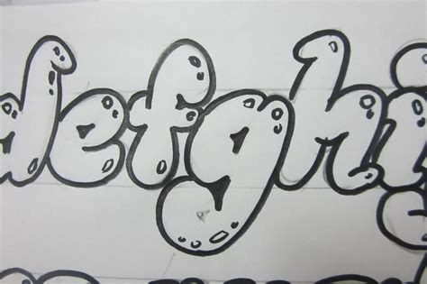 How To Draw Lower Case Letters Bubble Letters Doodle Lettering