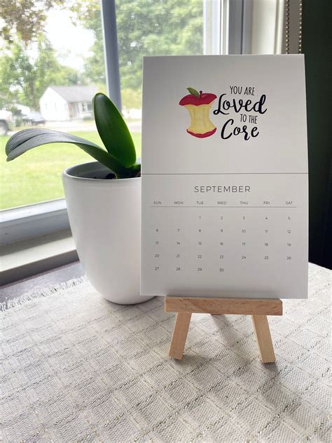 2020 2021 Mini Pun Calendar Desk Calendar Calendar With Etsy