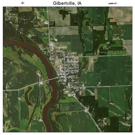 Aerial Photography Map Of Gilbertville Ia Iowa