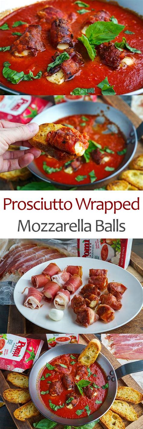 Prosciutto Wrapped Mozzarella Balls Food Savoury Food Perfect