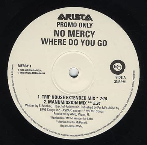No Mercy Where Do You Go Uk Promo 12 Vinyl Single 12 Inch Record