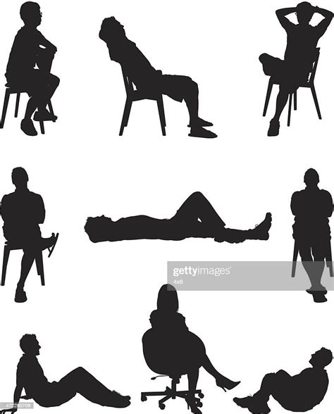 People Lounging Around Vector Art Getty Images