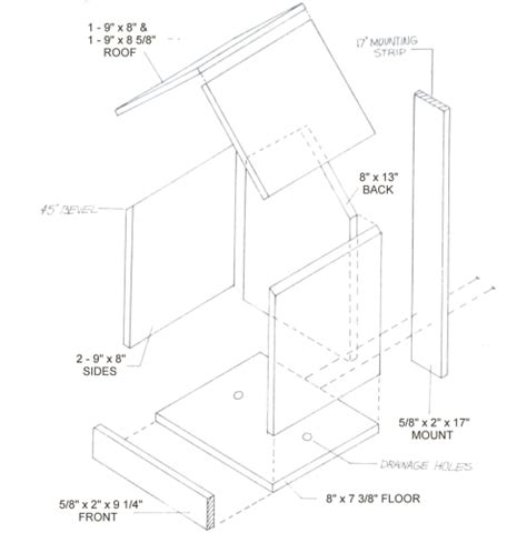 Make your own purple martin house (house plans) instant download pdf. Birdhouse and Nest Box Plans for Several Bird Species ...