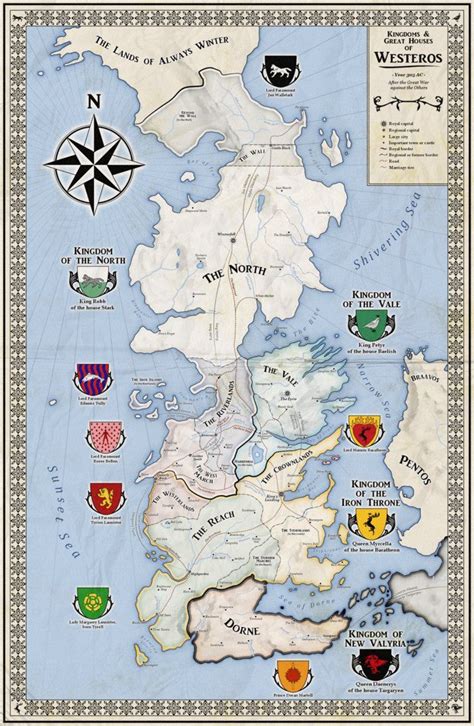 Alternative Map Of Westeros Game Of Thrones Westeros Map Game Of