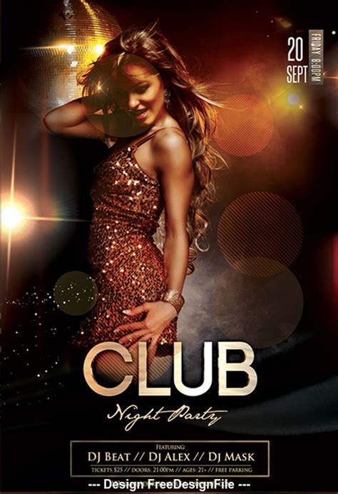 Club Night Party Flyer Design Psd Template Free Download