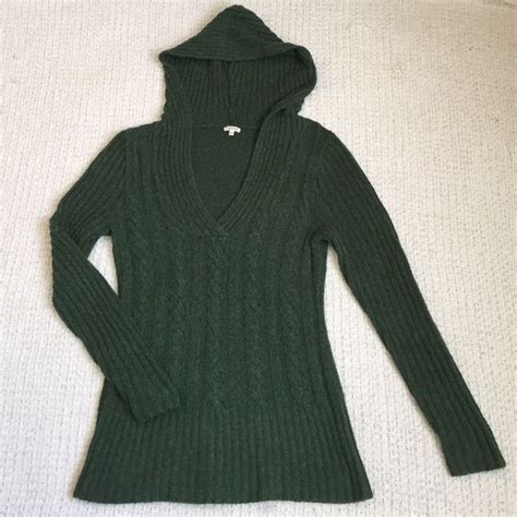 Heathered Green Hooded Sweater Hooded Sweater Sweaters Green Sweater
