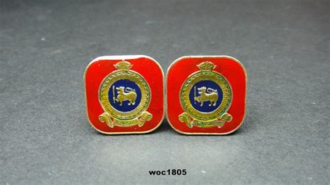 Sri Lanka Coin Cufflinks Lion Cuffs Blue Black Red 18mm Etsy