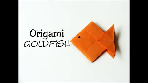 Origami Goldfish For Kids Easy Youtube