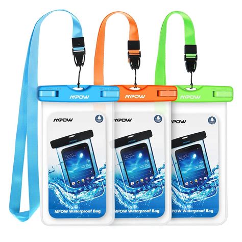 Mpow Waterproof Case Universal Ipx8 Waterproof Phone Pouch Underwater